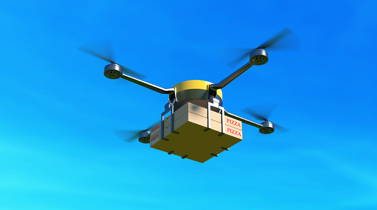 Cena a domicilio col drone, il piano di Uber 