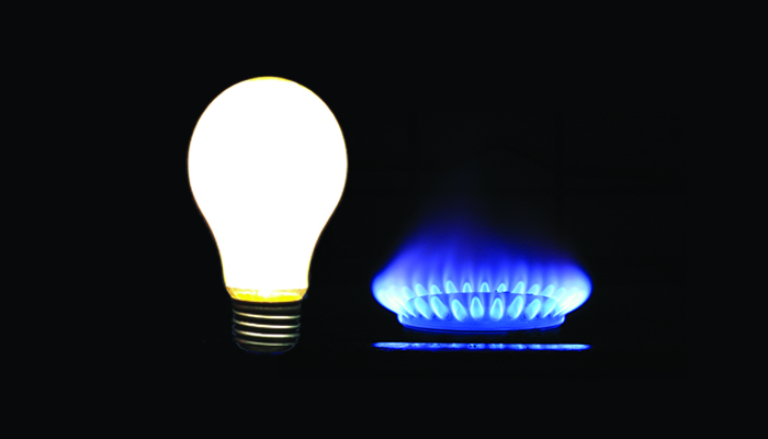 Il gas scende, la luce rimbalza