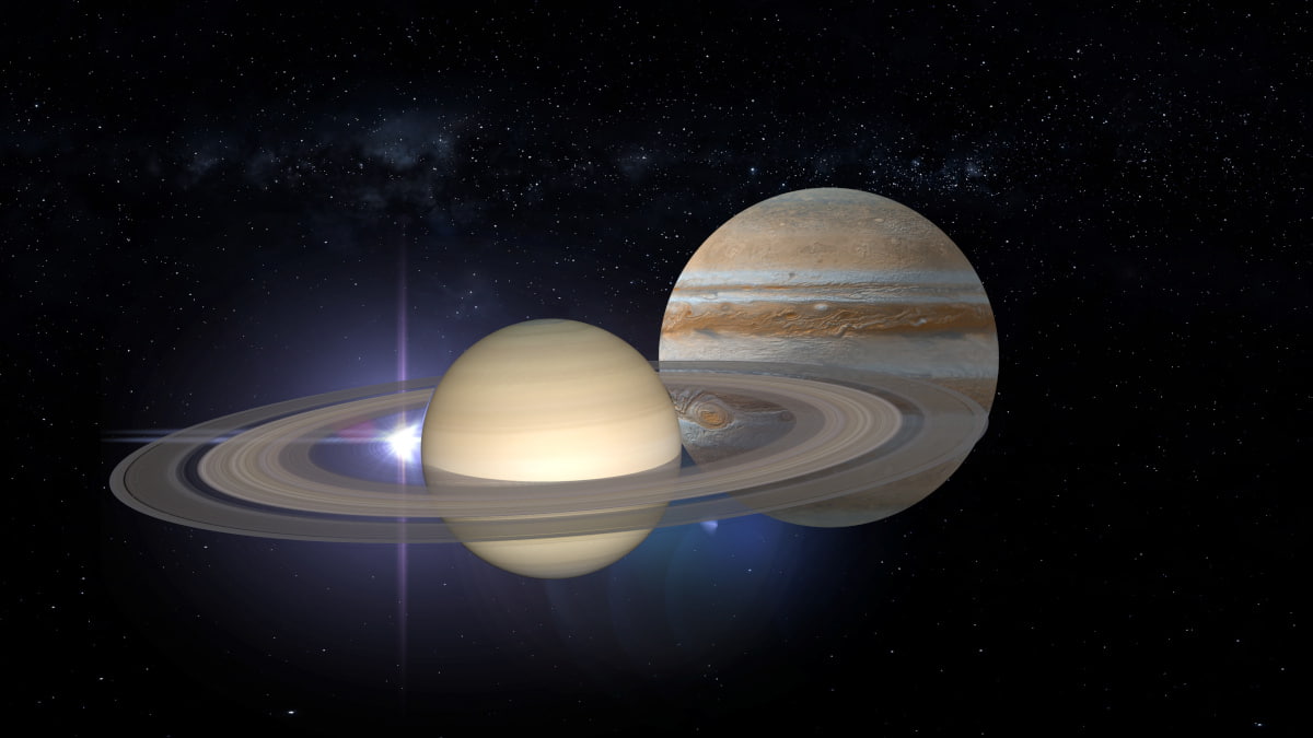 Il solstizio porta la congiunzione tra Giove e Saturno