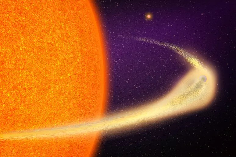 Spazio: un pianeta con la coda da cometa si sta disintegrando